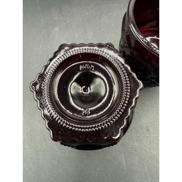 Vintage Avon 1876 Cape Cod Ruby Red Footed Glasses-Set of 2,New in Box - Picture 5 of 8